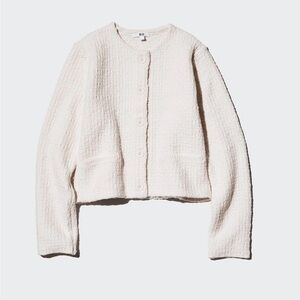 Uniqlo Cream Knit Cardigan